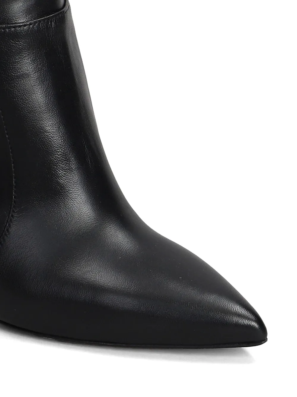 The Seller 80mm leather boots Black