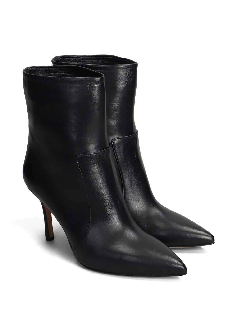 The Seller 80mm leather boots Black