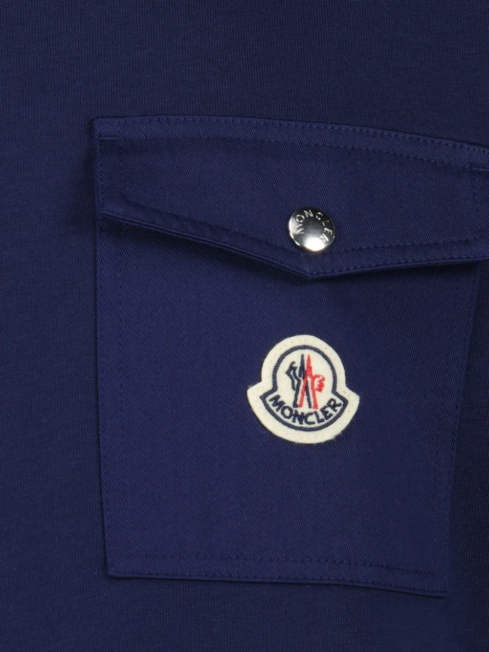 Moncler Katoenen T-shirt Blauw