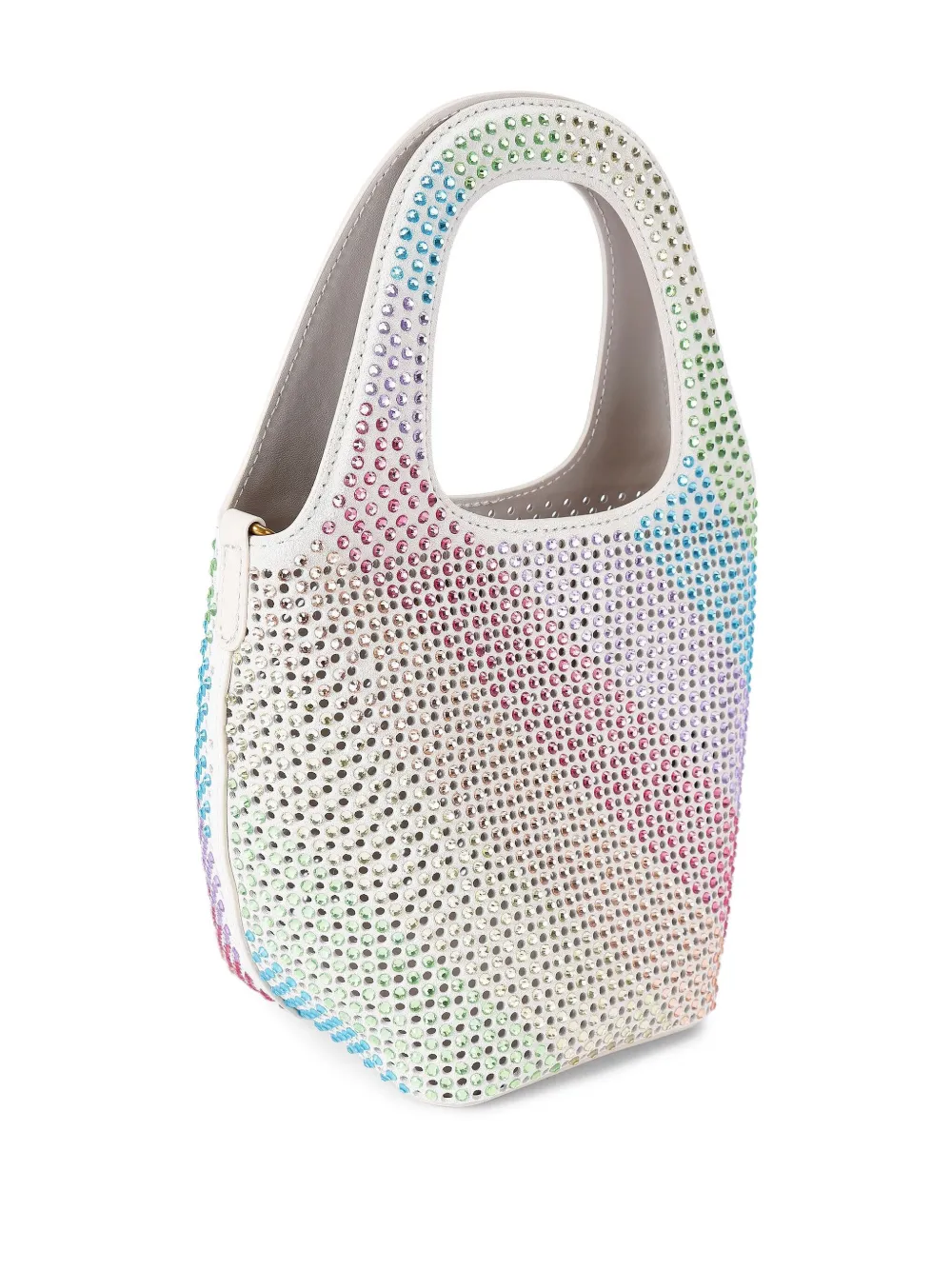 Kurt Geiger London Kleine Chelsea shopper met kristallen Wit
