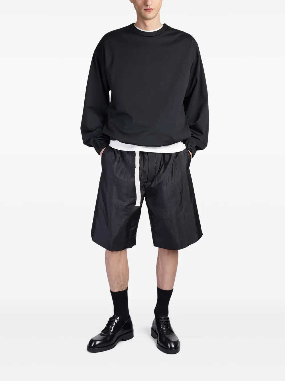 Jil Sander zip-detailing sweatshirt - Zwart