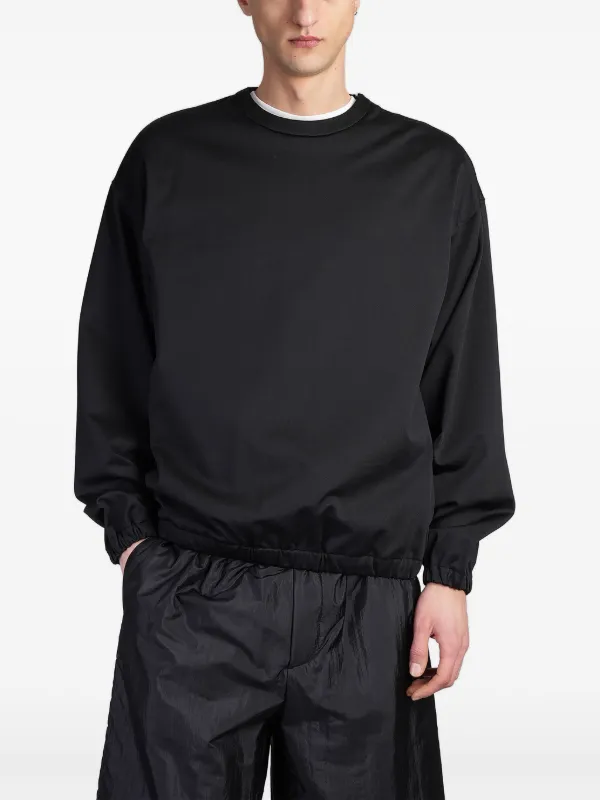 Jil Sander ジップディテール スウェットシャツ | ブラック Jil Sander ジップディテール スウェットシャツ | ブラック