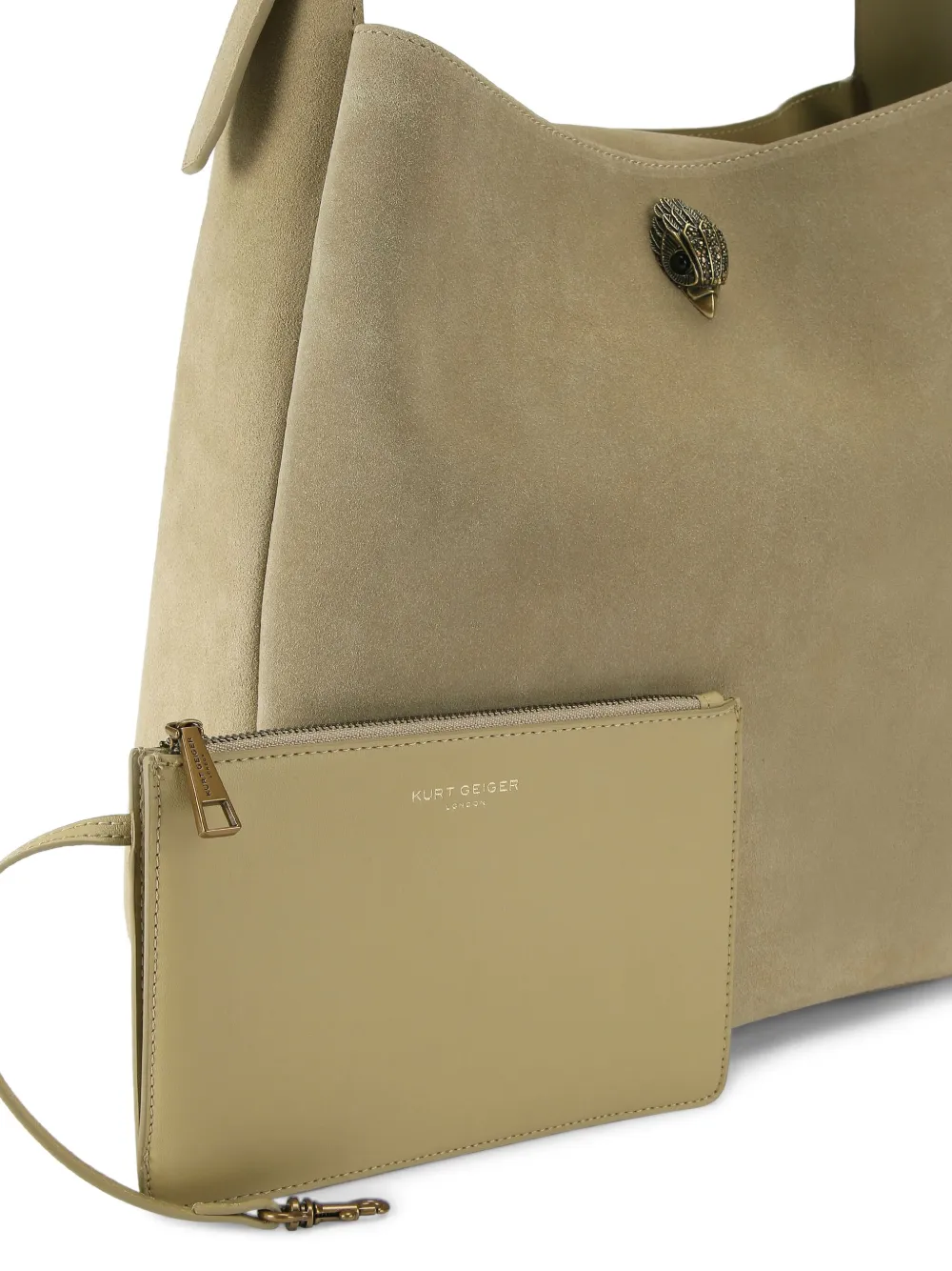 Kurt Geiger London Boy grote schoudertas Groen