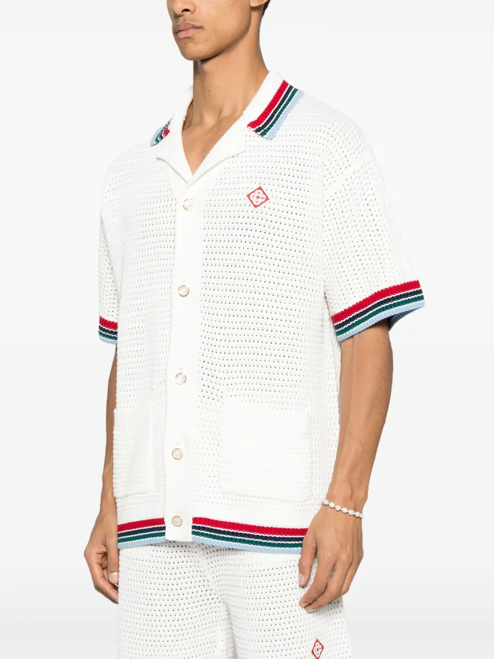 Casablanca Crochet Sporty shirt