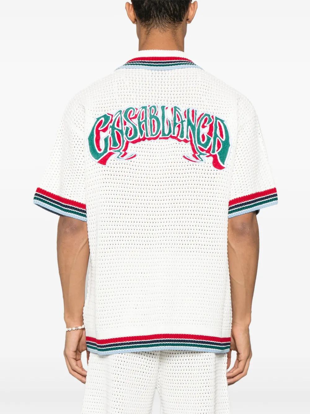 Casablanca Crochet Sporty overhemd Wit
