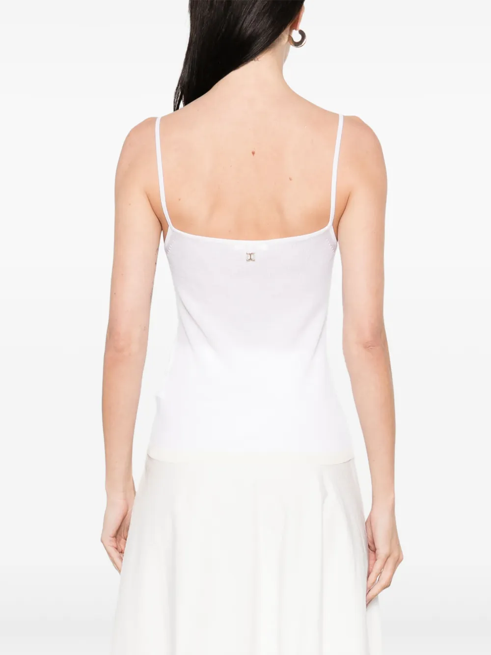 Chloé Tanktop met logoplakkaat Wit