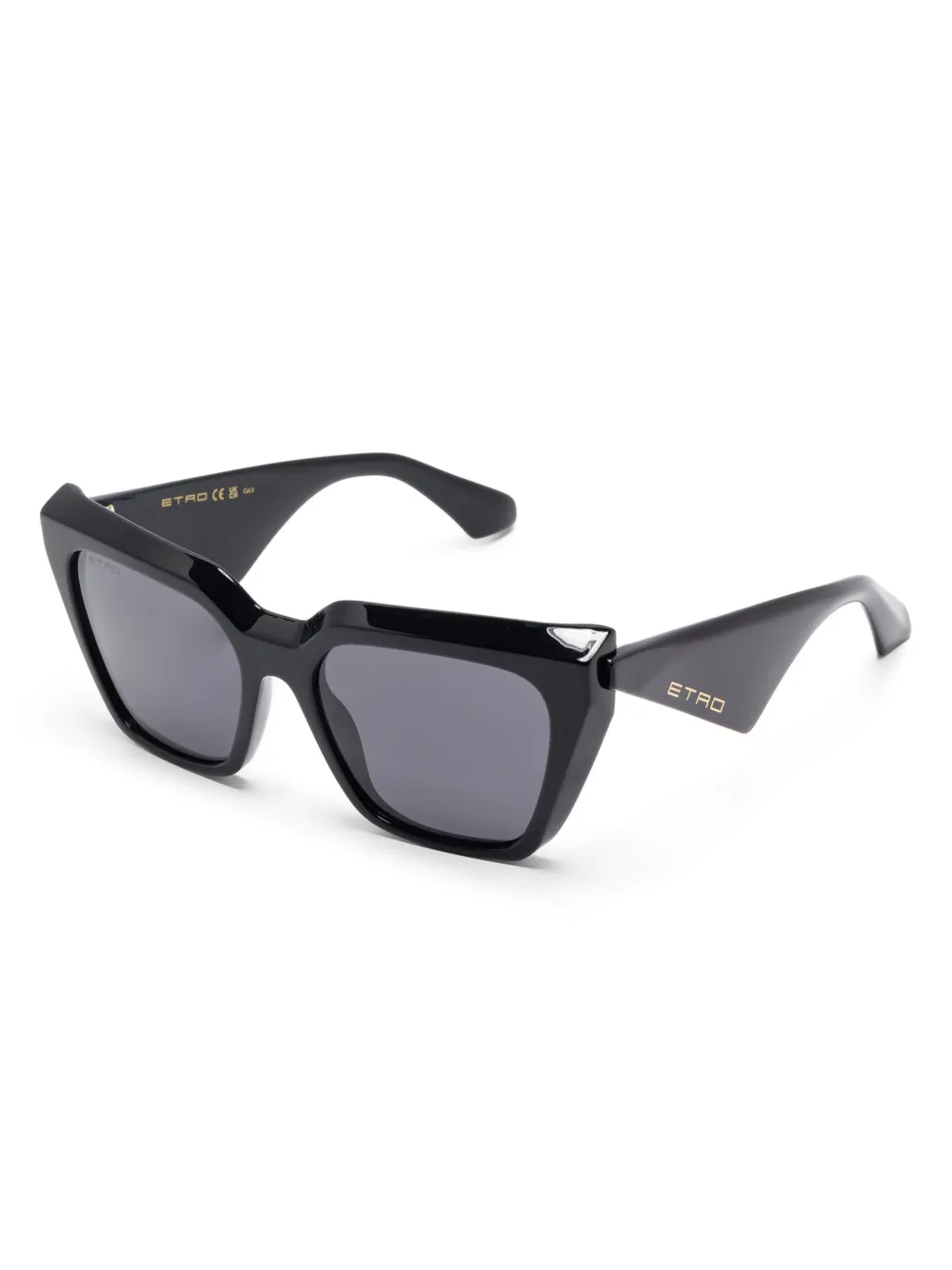 ETRO geometric-frame sunglasses Zwart