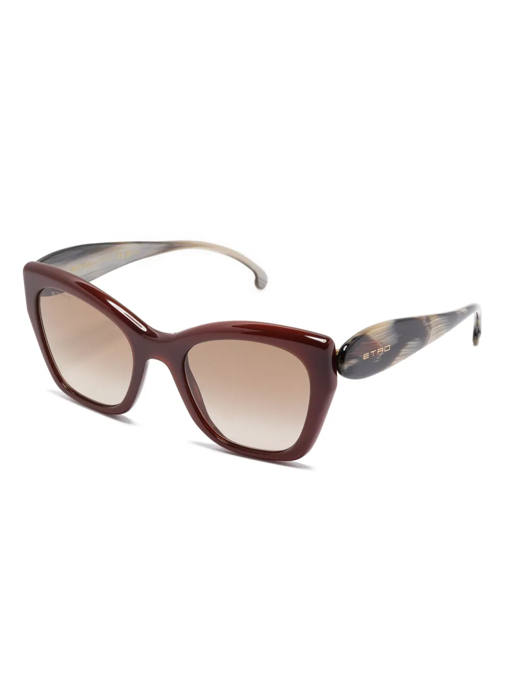 ETRO butterfly-frame sunglasses - Bruin