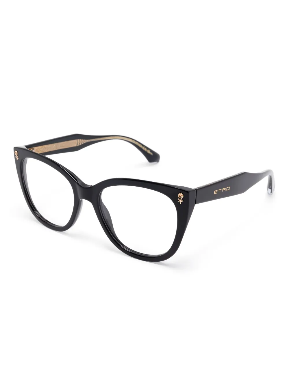 ETRO cat-eye frame glasses - Zwart