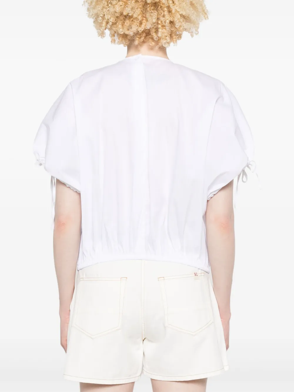 SEMICOUTURE PUFFBALL BLOUSE