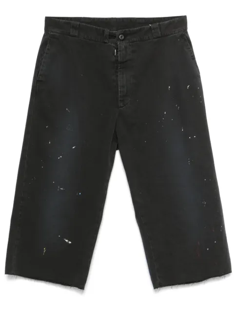 MM6 Maison Margiela paint splatter-detail shorts
