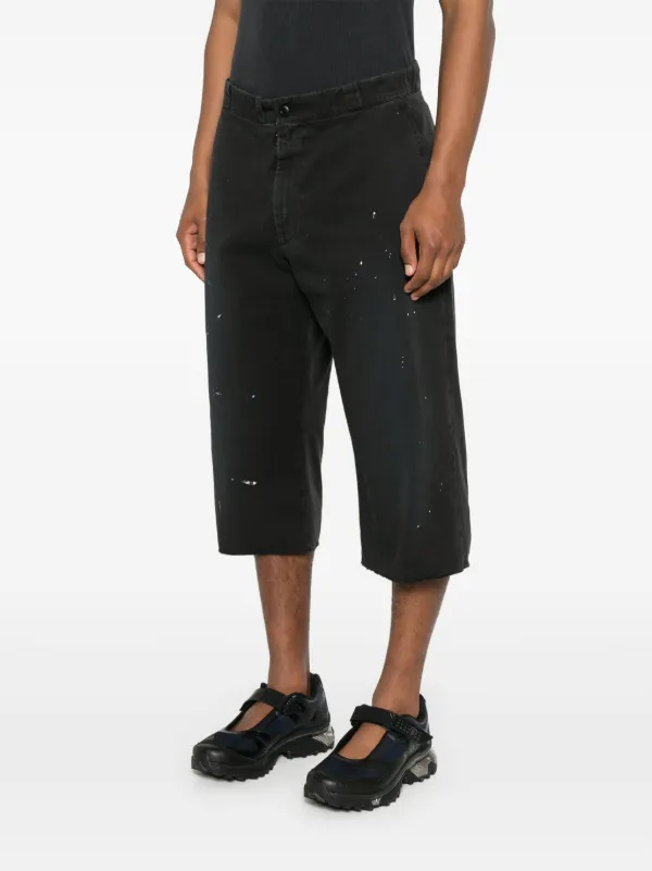 MM6 Maison Margiela ペイント ショートパンツ | ブラック | FARFETCH JP