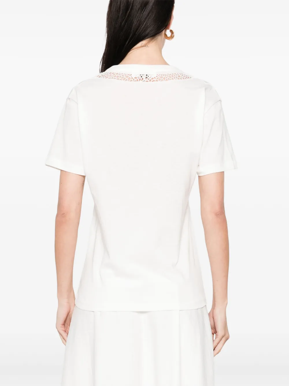 Chloé T-shirt met slangenpatroon Wit