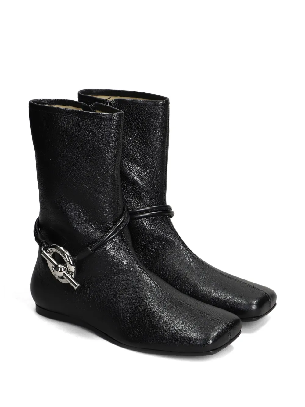 Ottange leather ankle boots - Zwart