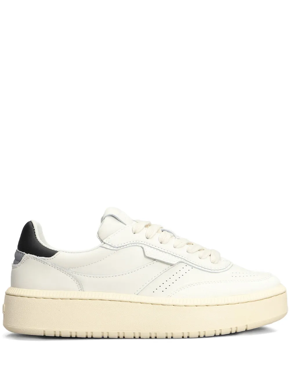 NPPN two-tone leather sneakers White