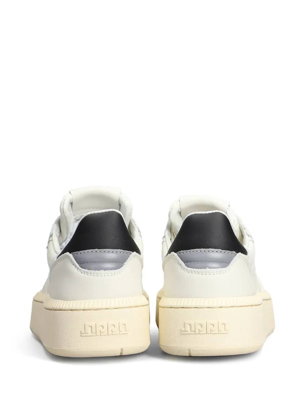 NPPN two-tone leather sneakers White