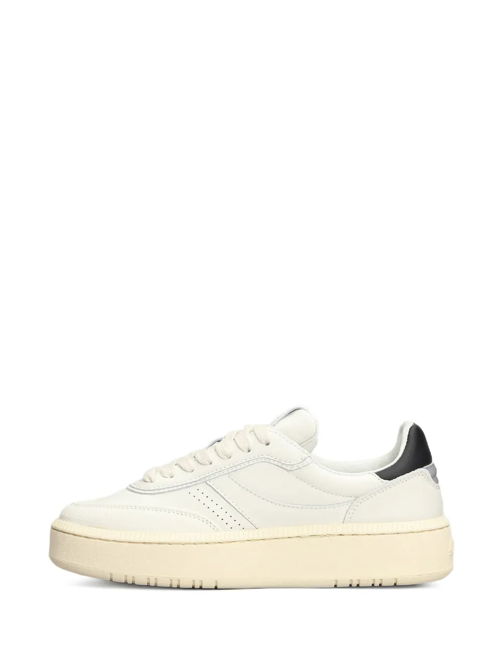 NPPN two-tone leather sneakers White