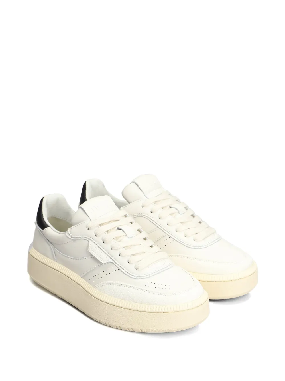 NPPN two-tone leather sneakers - Wit