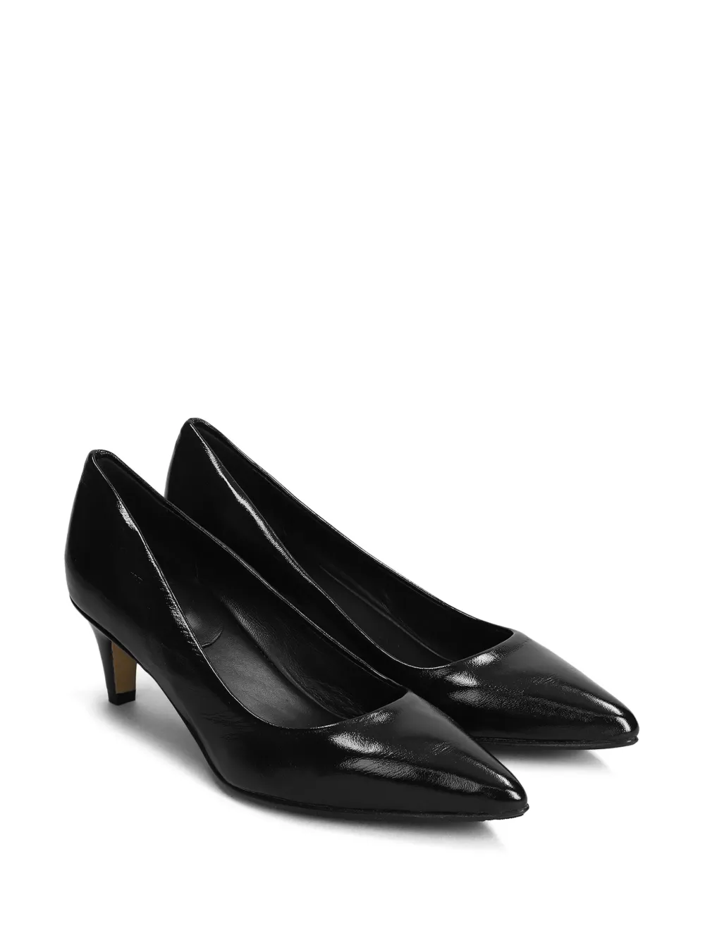 L Arianna 55mm leather pumps - Zwart