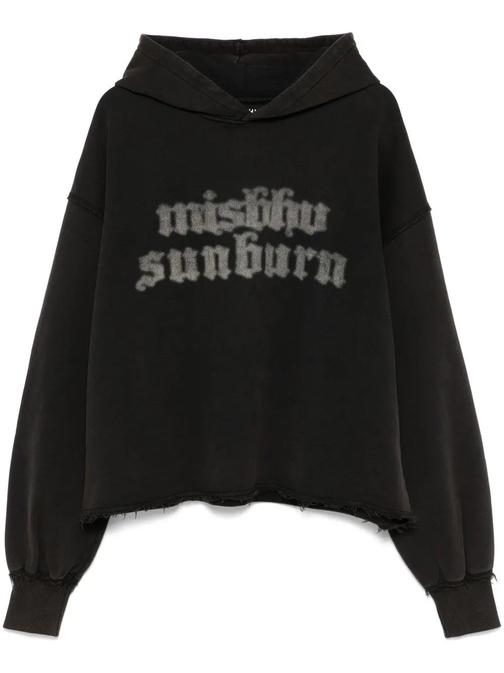 MISBHV Sunburn cropped hoodie Zwart