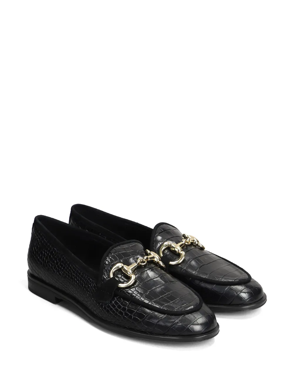 Pedro Miralles crocodile-embossed loafers - Zwart