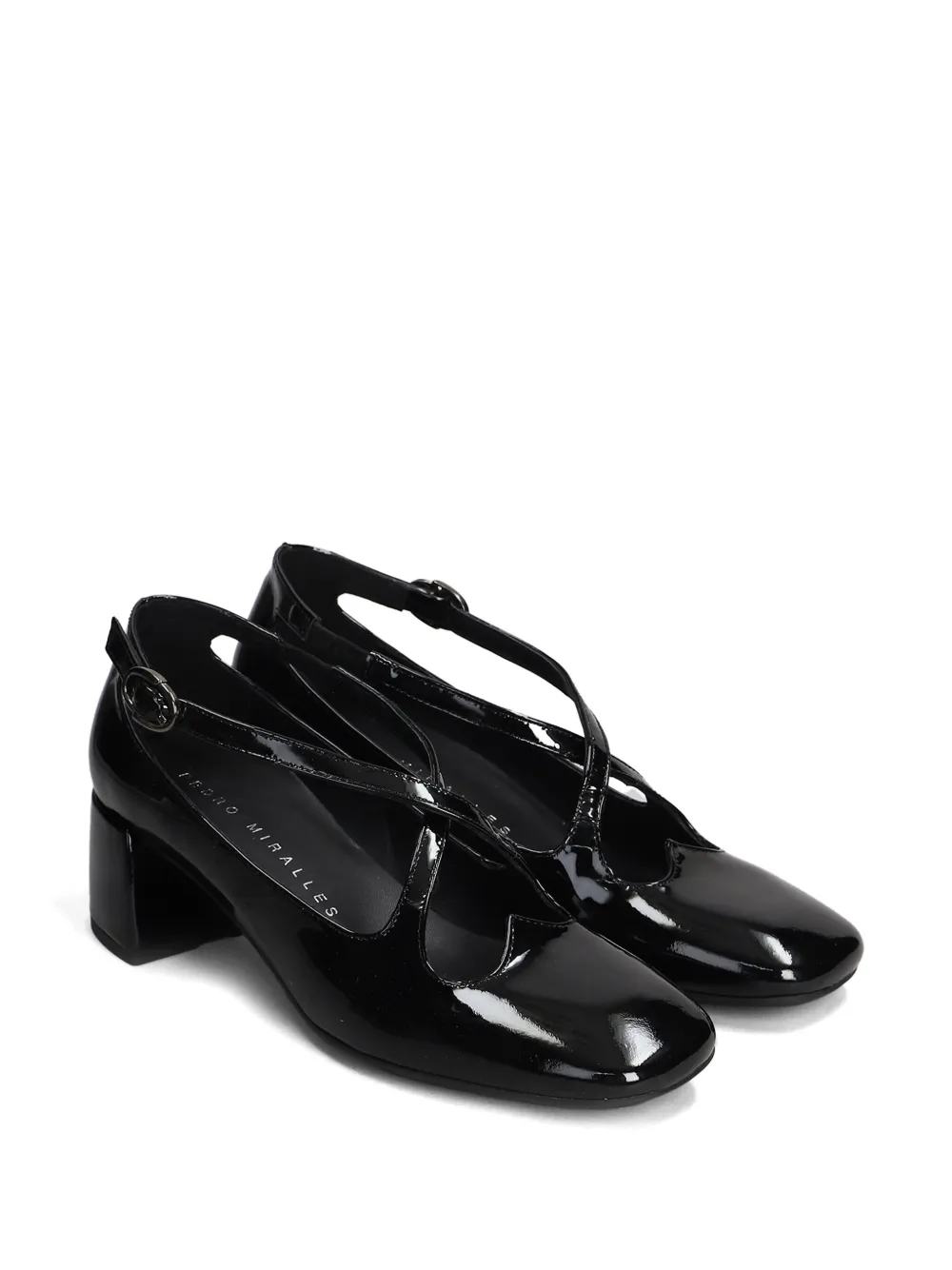 Pedro Miralles 55mm leather pumps - Zwart