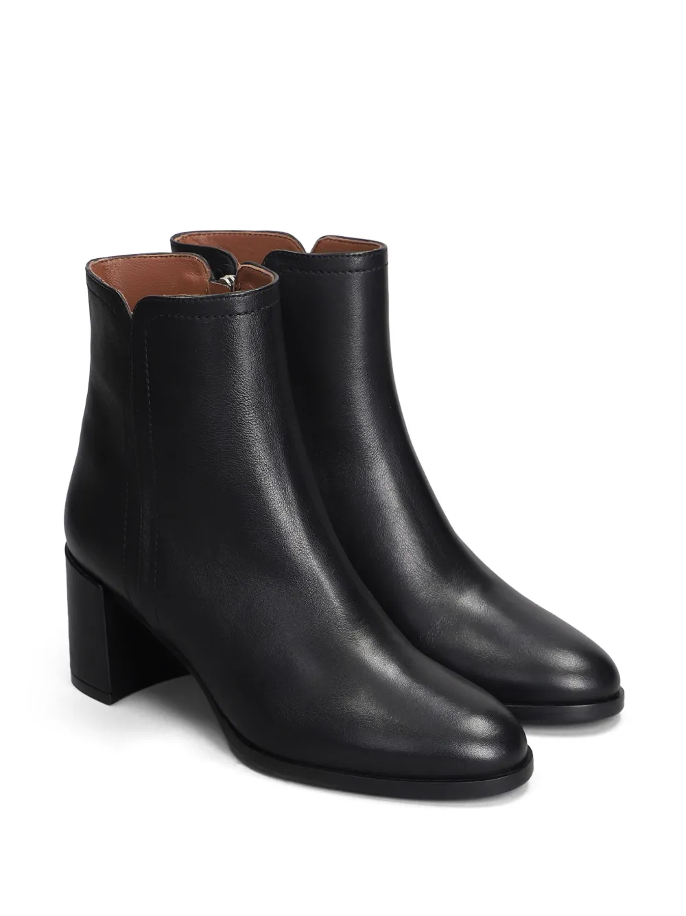 Evaluna 70mm leather boots - Zwart