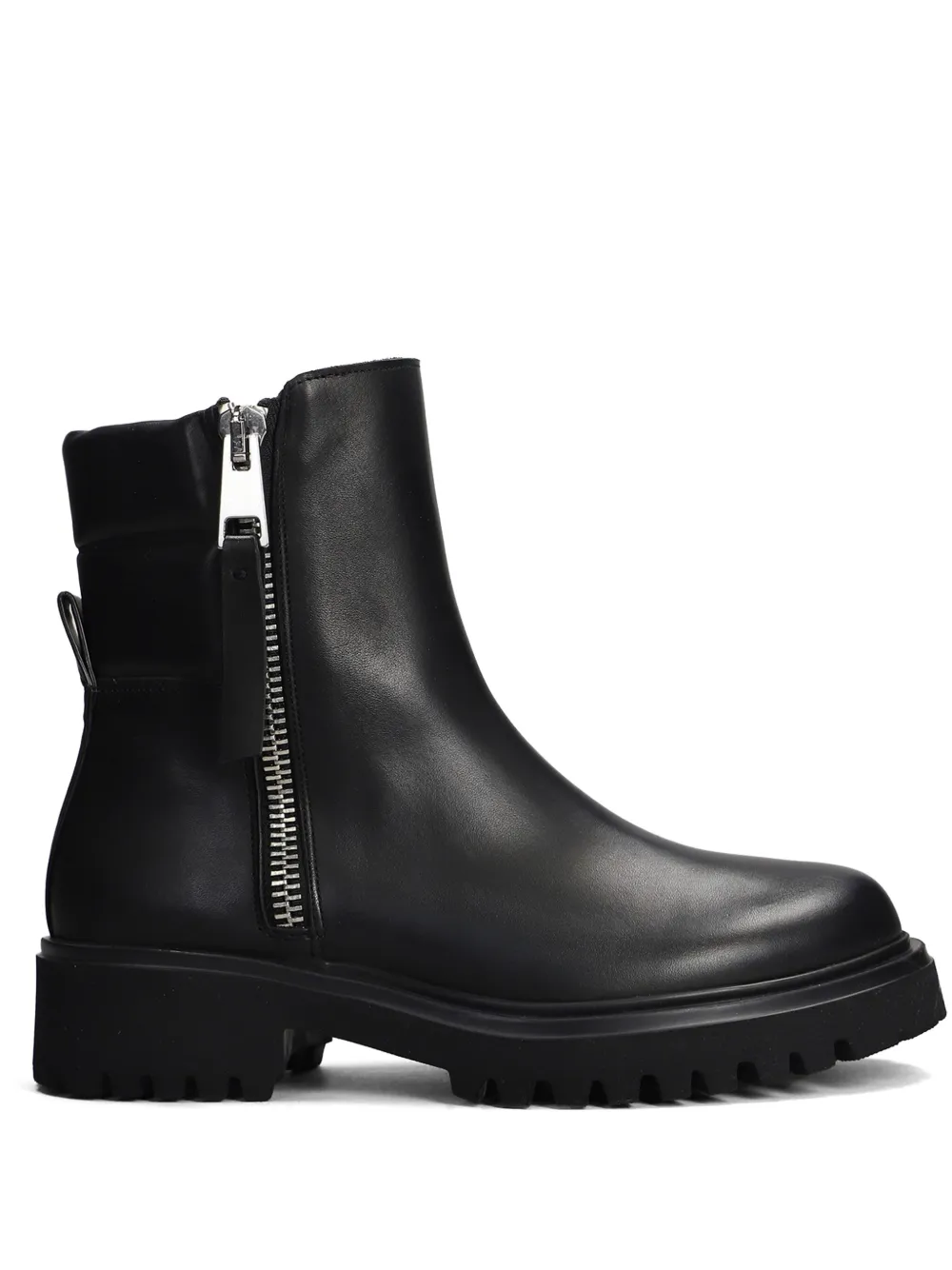 Evaluna leather combat boots Black