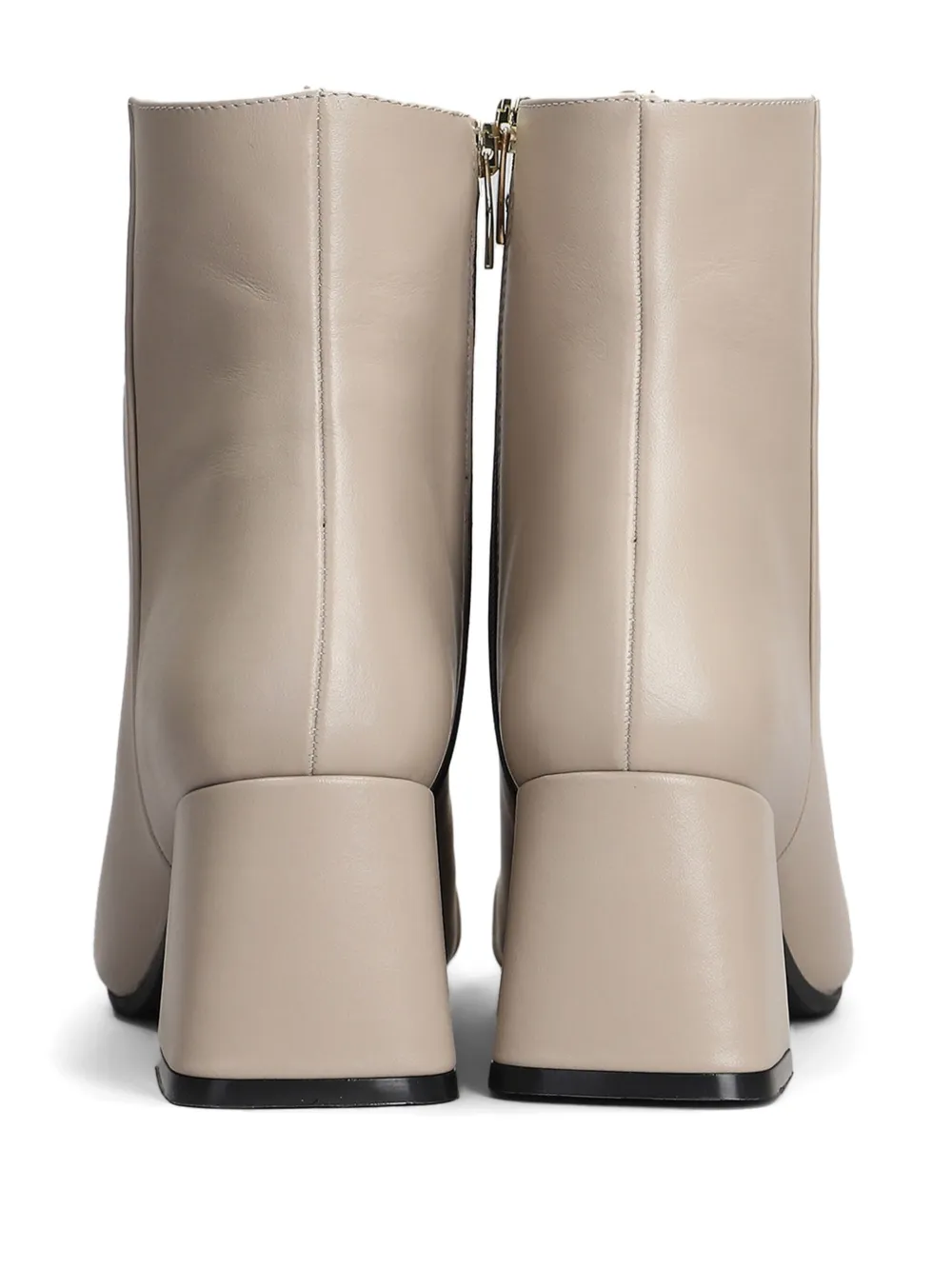 Evaluna 75mm leather ankle boots Neutrals