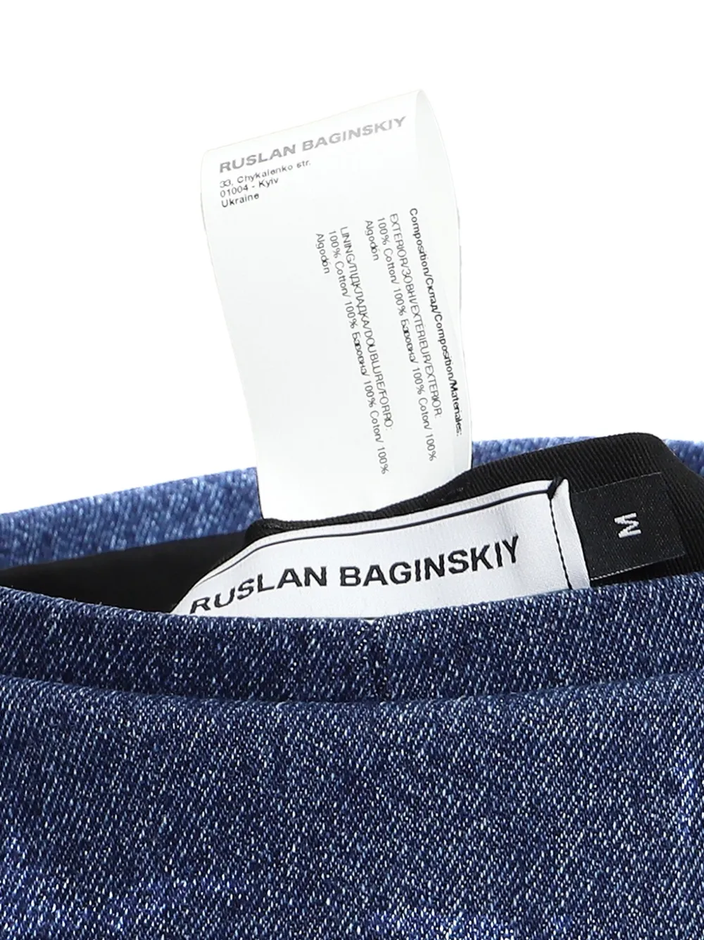 Ruslan Baginskiy Denim baret Blauw