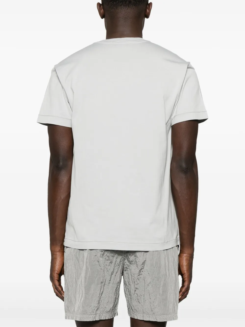 Stone Island T-shirt met Compass-logopatch Grijs