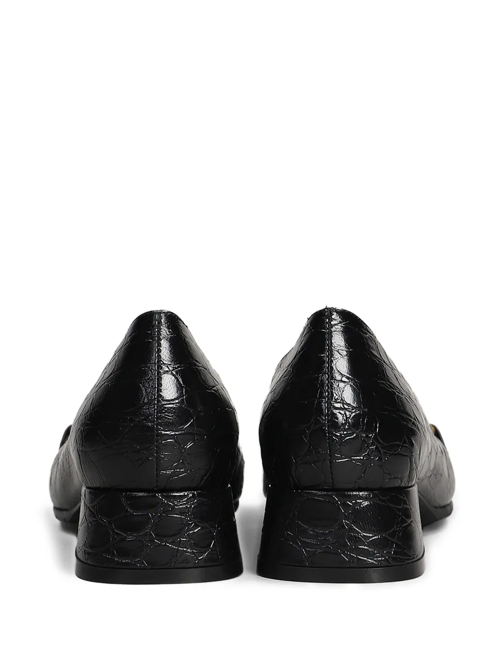 mara bini 35mm leather pumps Black