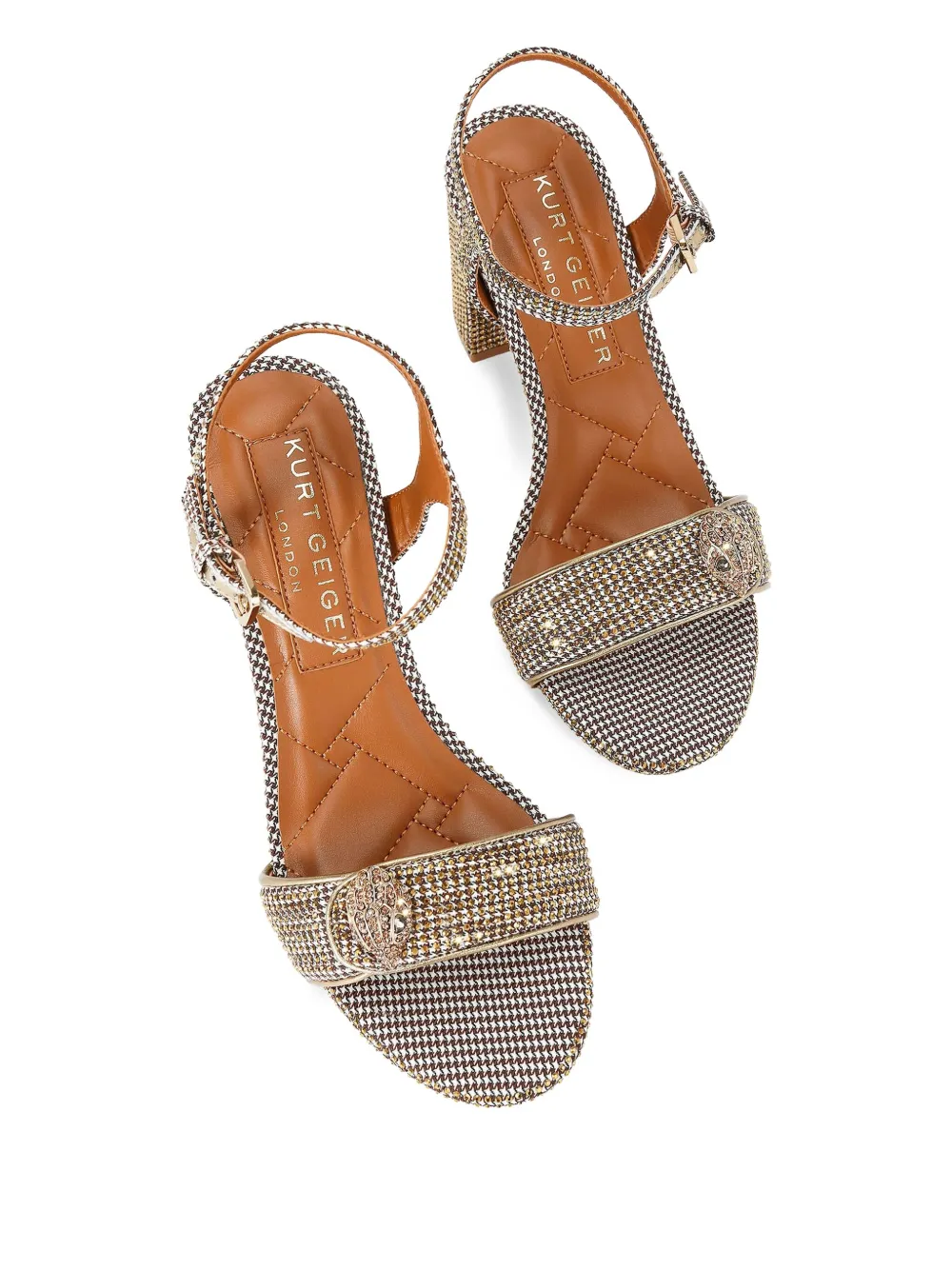 Kurt Geiger London 75 mm Kensington Langley sandalen Beige