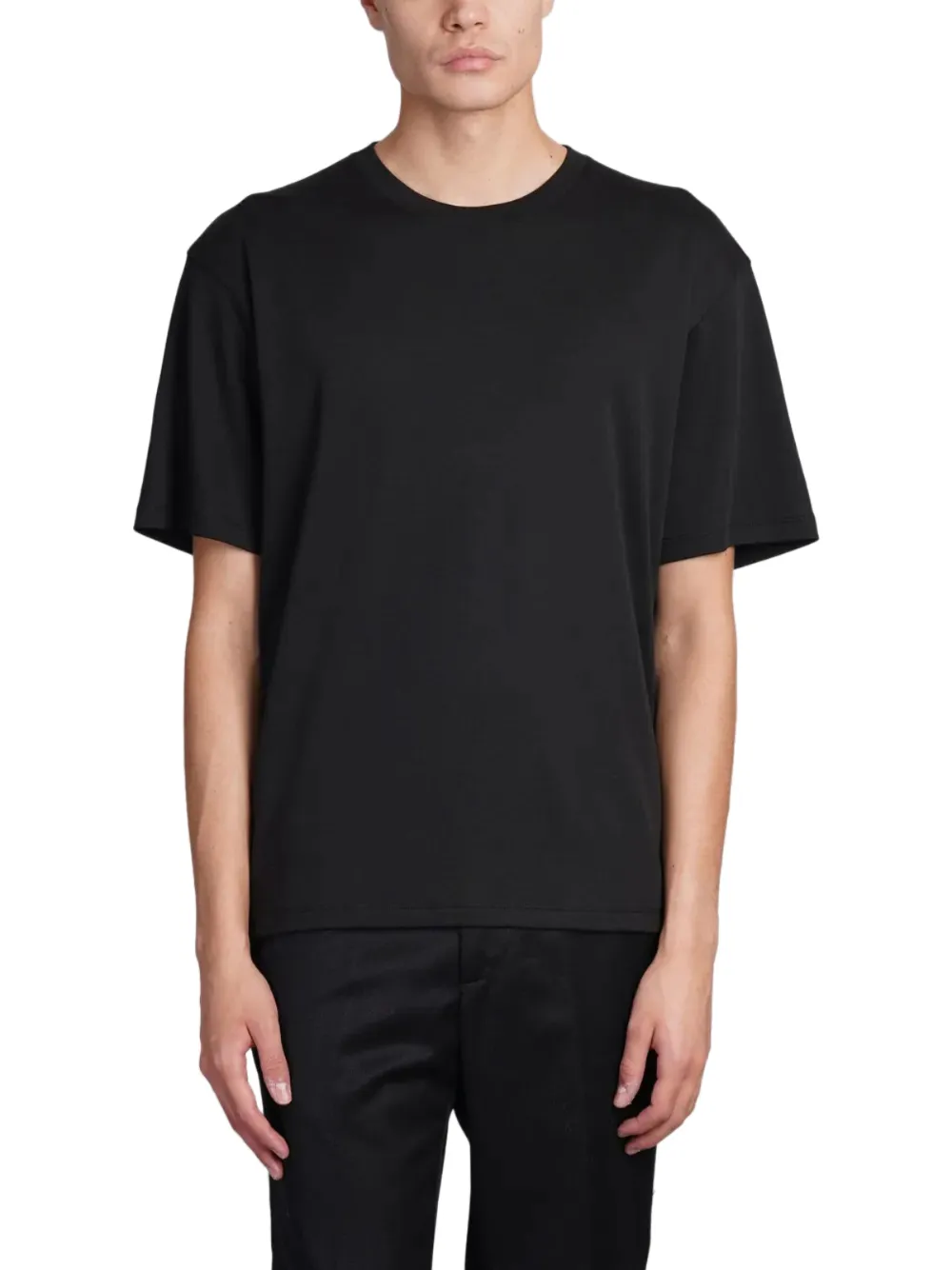 Theory Katoenen T-shirt Zwart