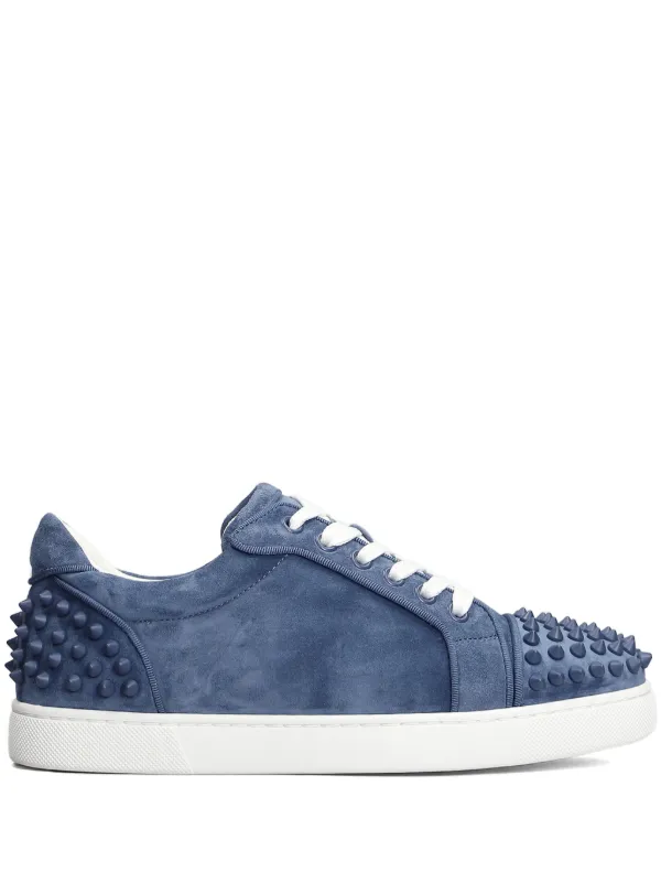 Christian Louboutin Vieira Suede Sneakers Blue FARFETCH