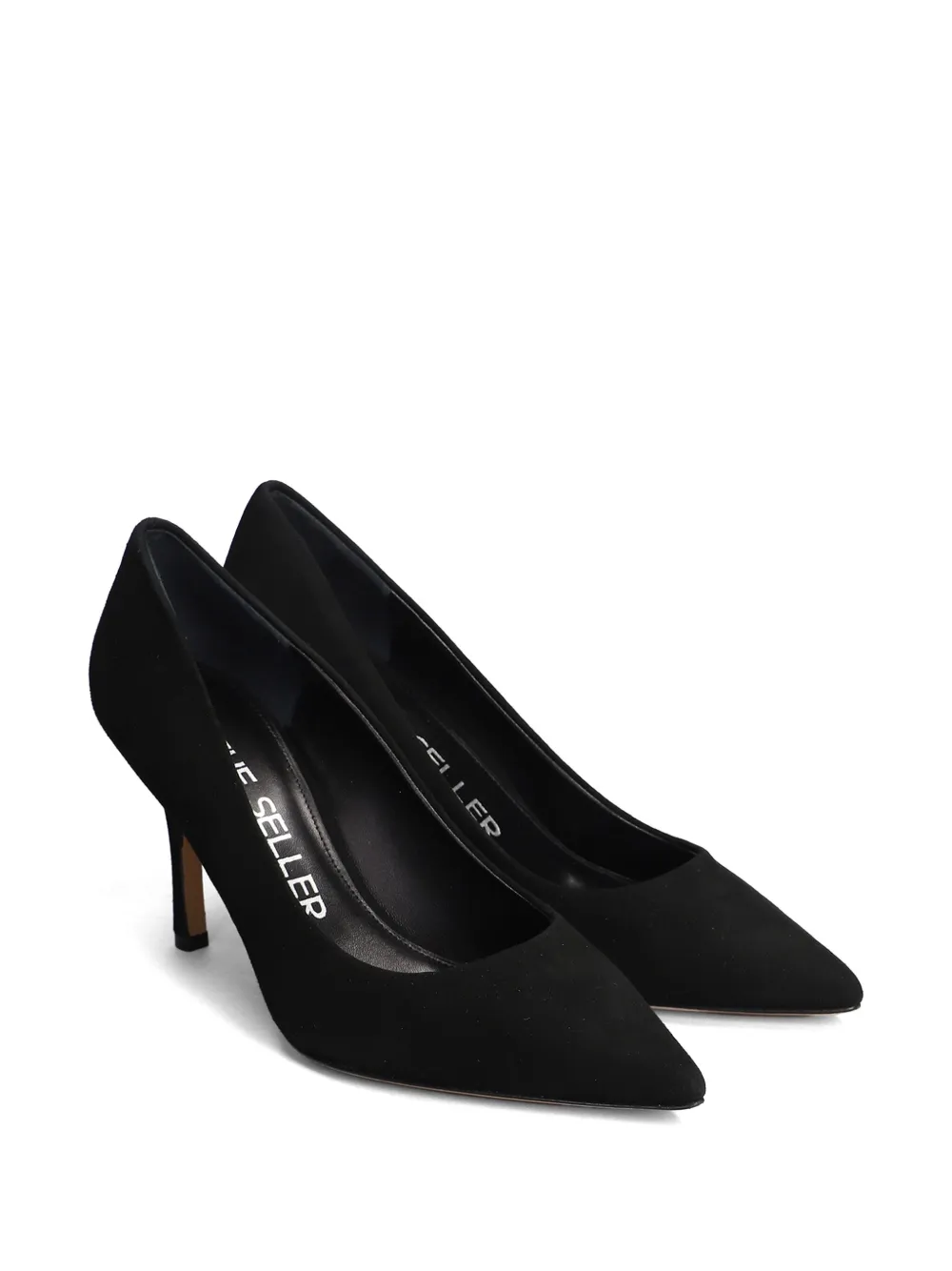 The Seller Pumps in black suede - Zwart