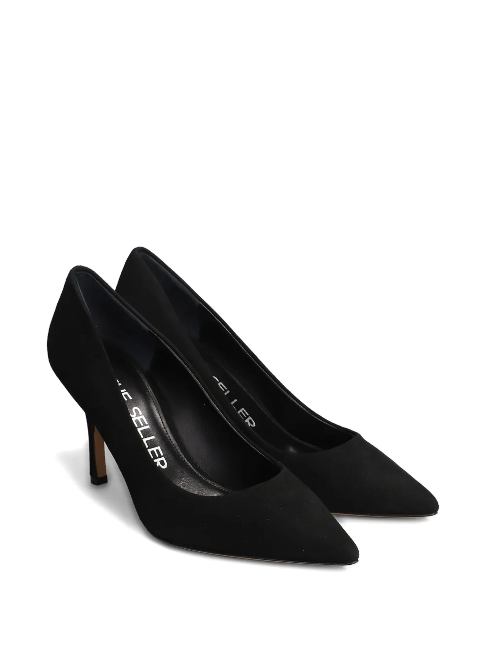 The Seller Pumps in black suede Zwart
