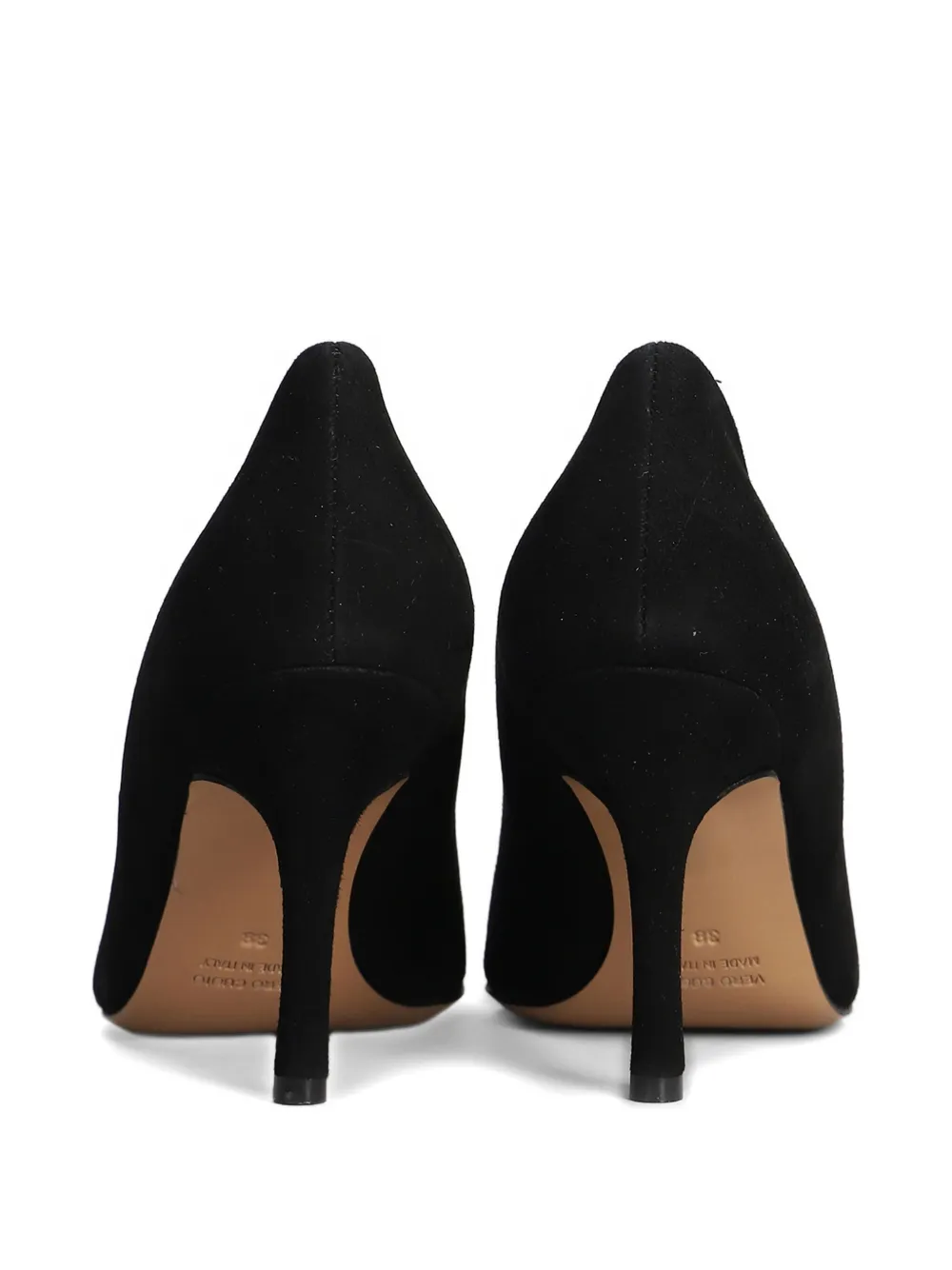 The Seller Pumps in black suede Zwart