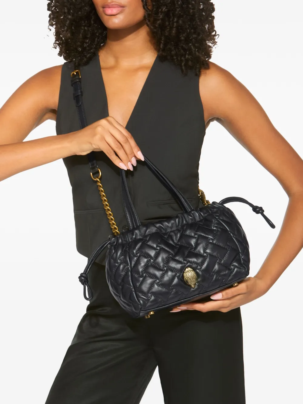 Kurt Geiger London Kleine Kensington String shopper Zwart