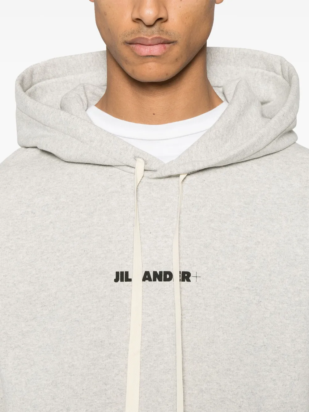 JIL SANDER+ Hoodie met logoprint Grijs