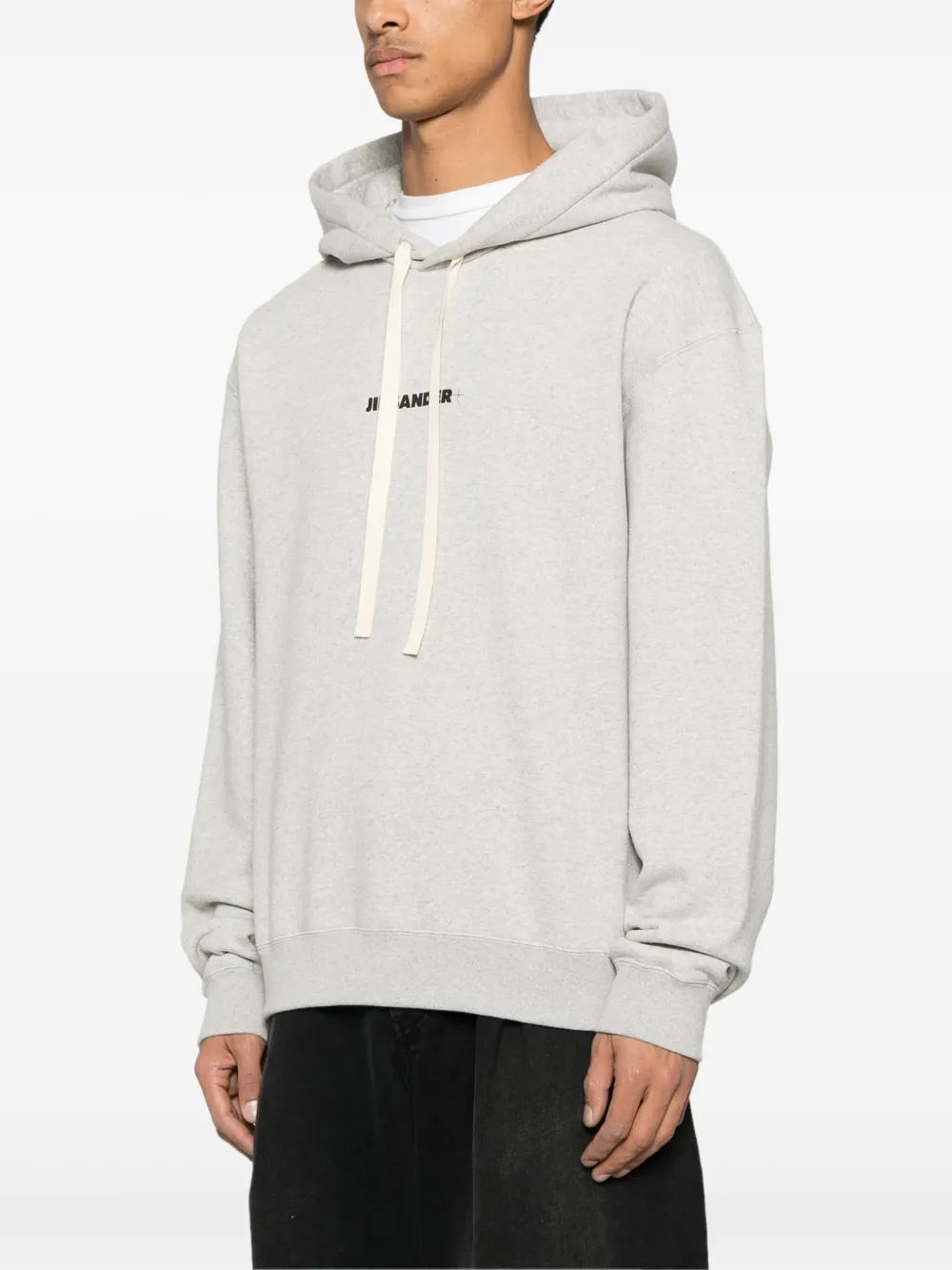 JIL SANDER+ Hoodie met logoprint Grijs