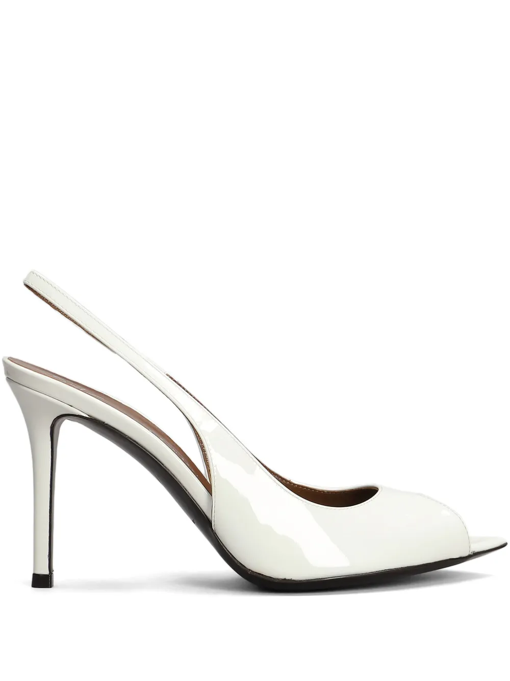Giuseppe Zanotti 100m Intriigo slingback pumps White