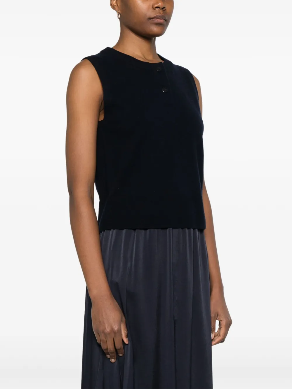 Vince Henley gilet Blauw