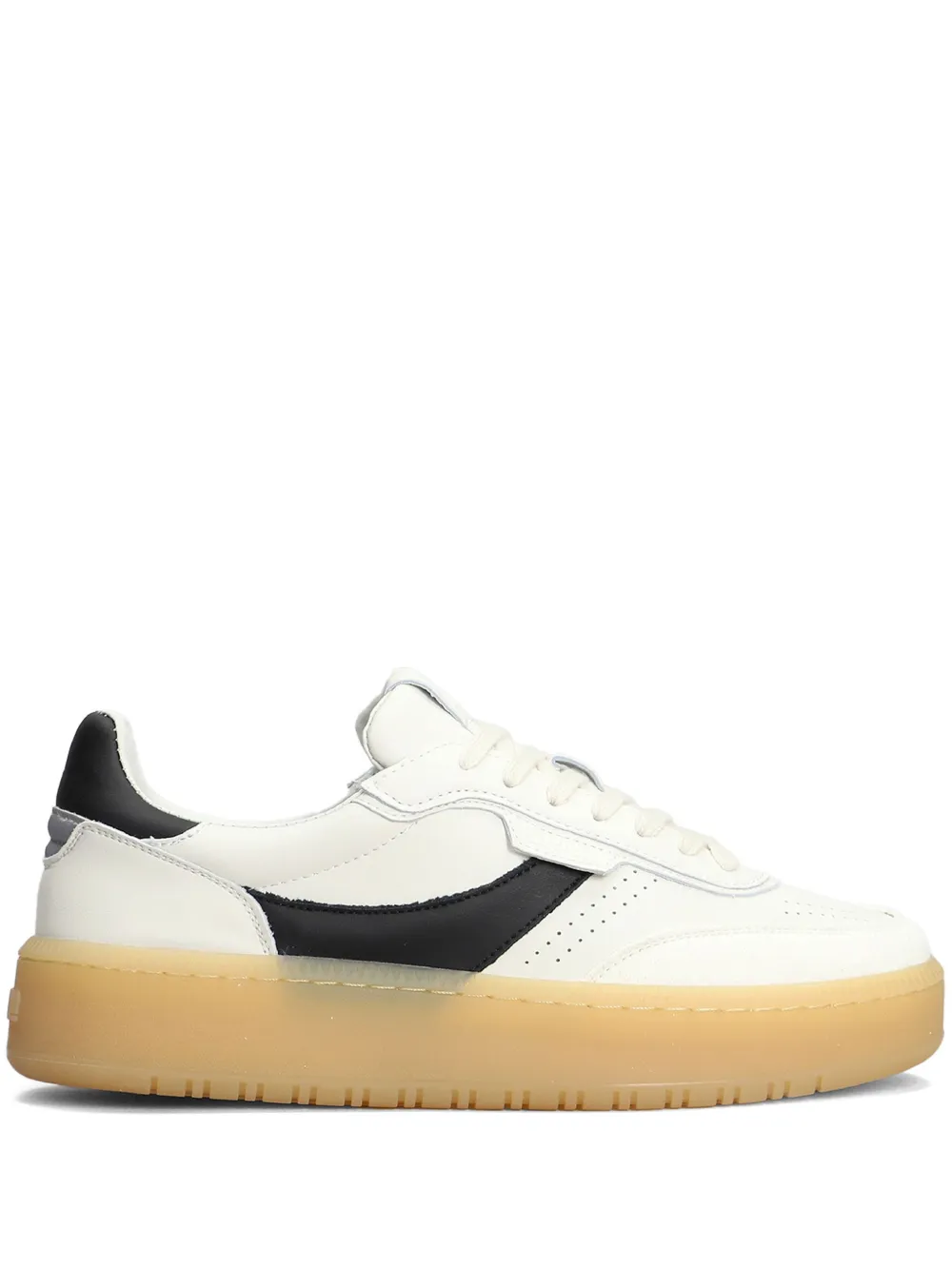 NPPN two-tone leather sneakers White