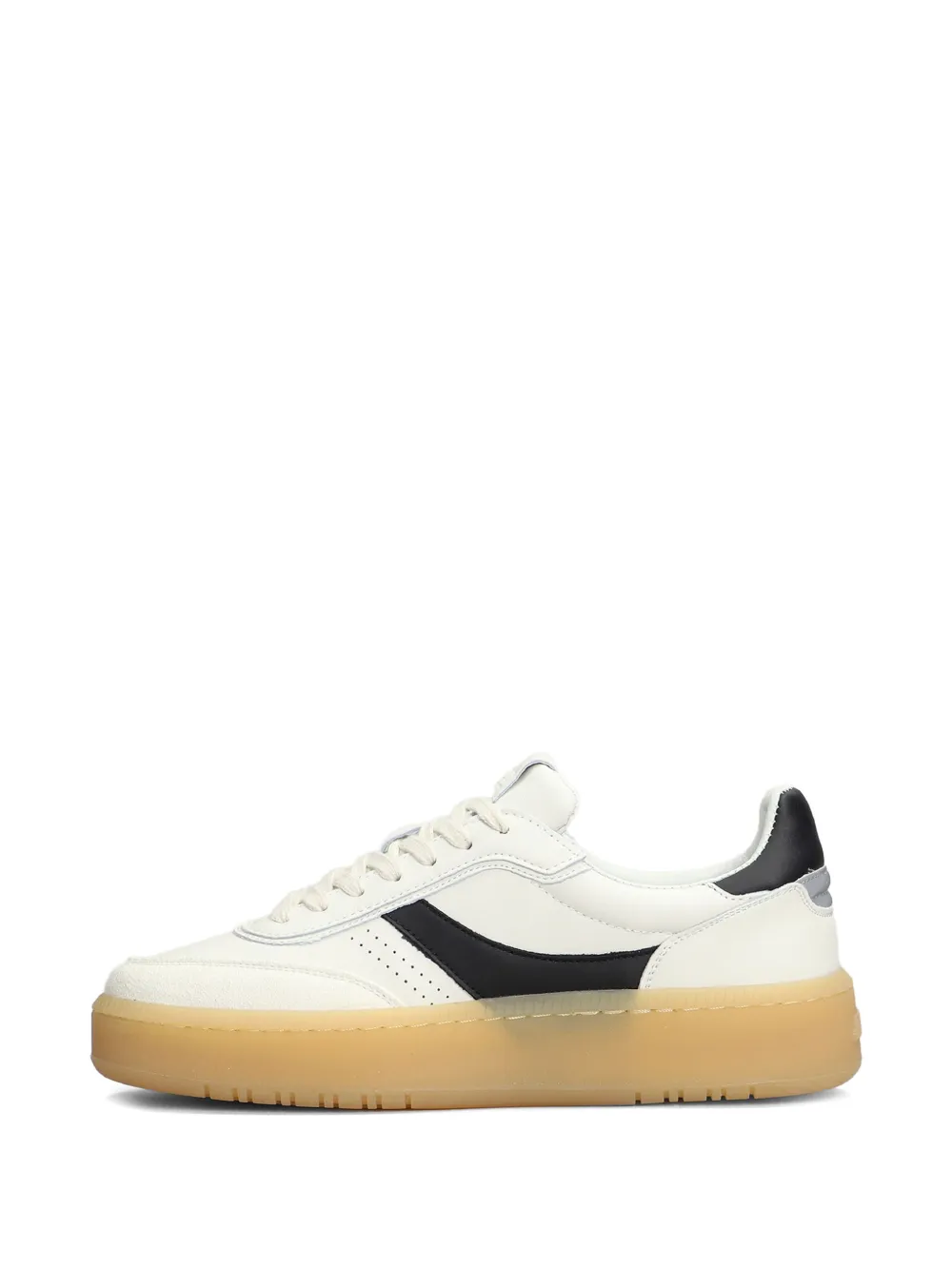 NPPN two-tone leather sneakers White