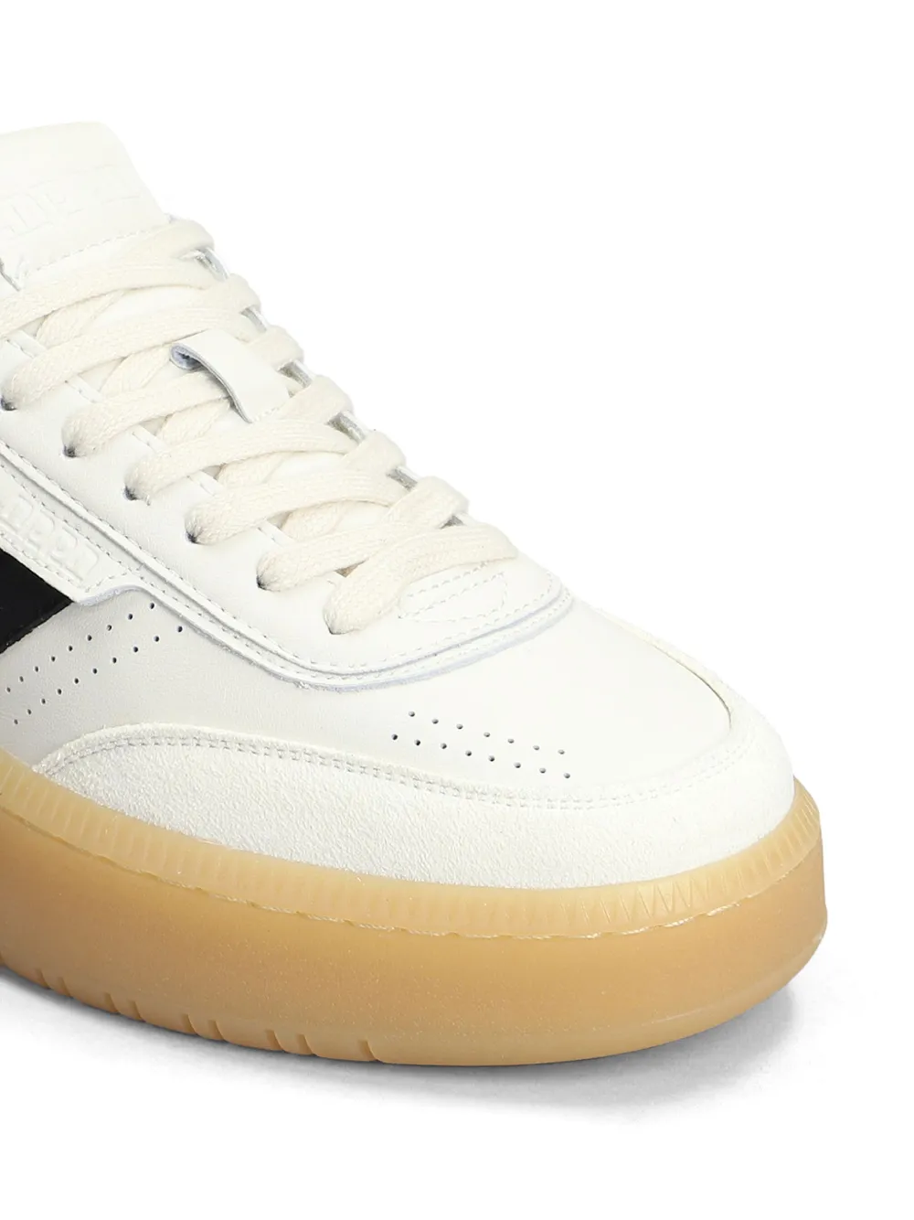 NPPN two-tone leather sneakers White