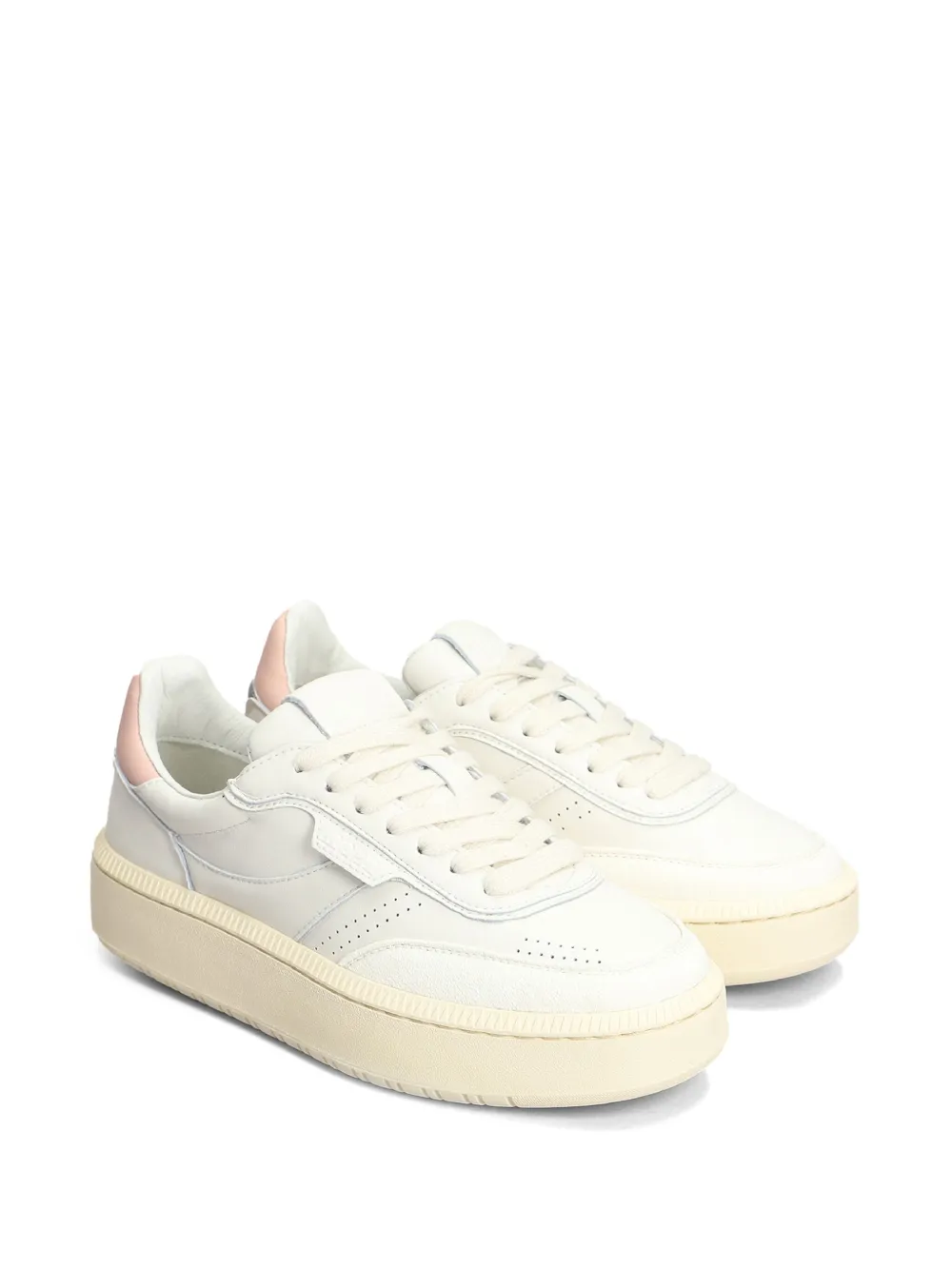 NPPN two-tone leather sneakers - Wit