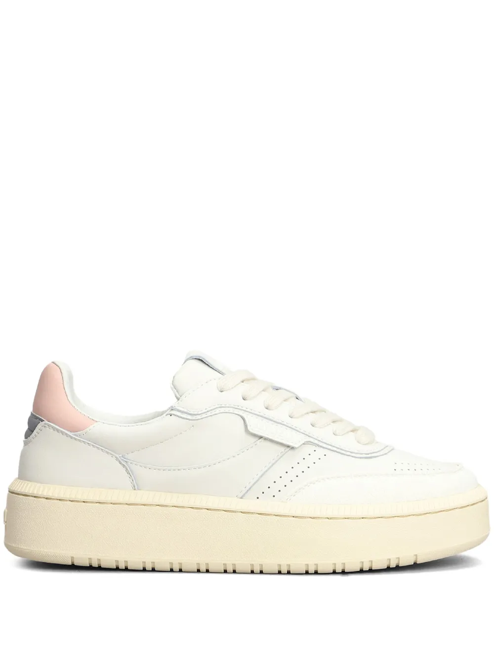 NPPN two-tone leather sneakers White