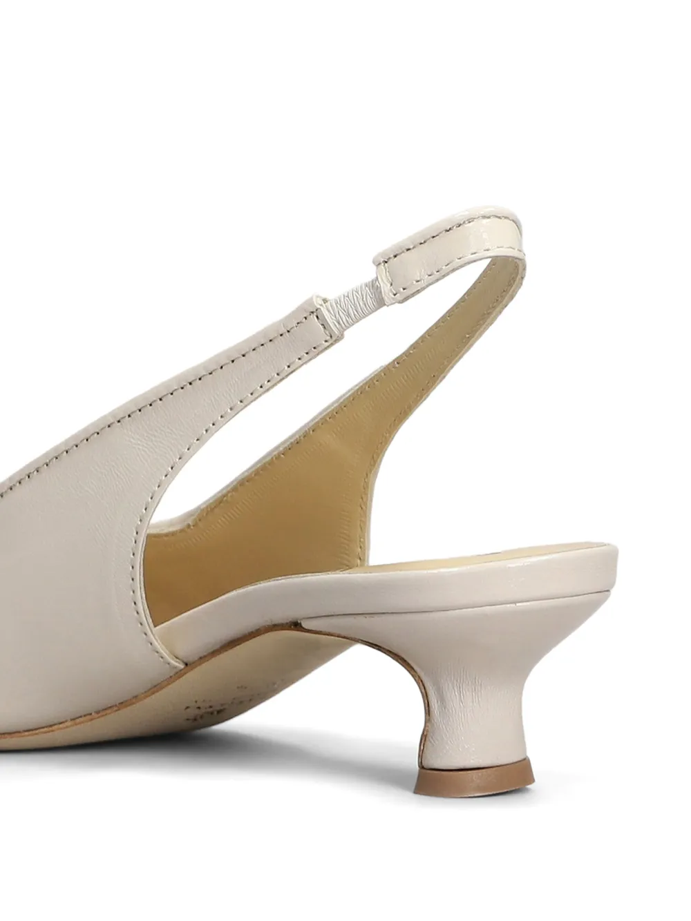 L Arianna Leren pumps Beige