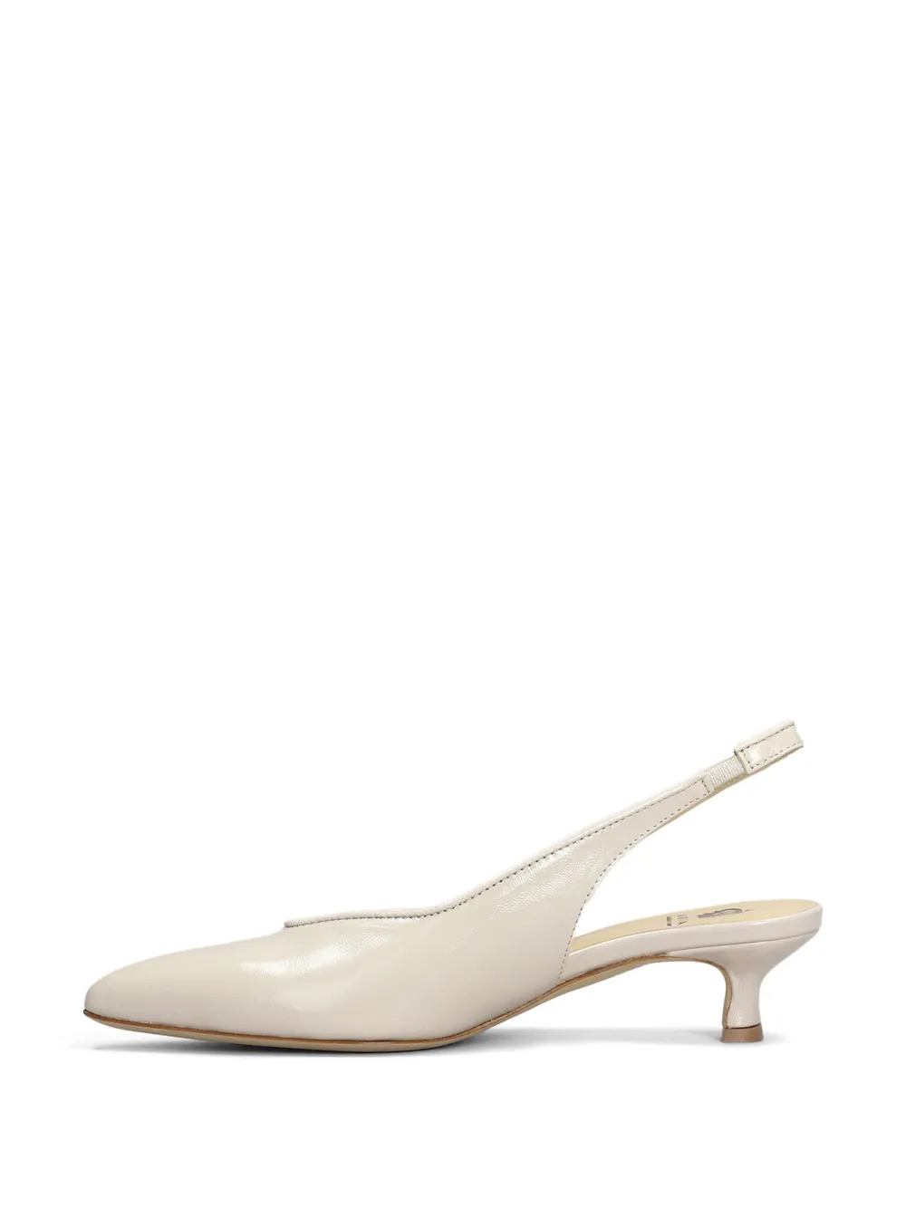 L Arianna Leren pumps Beige